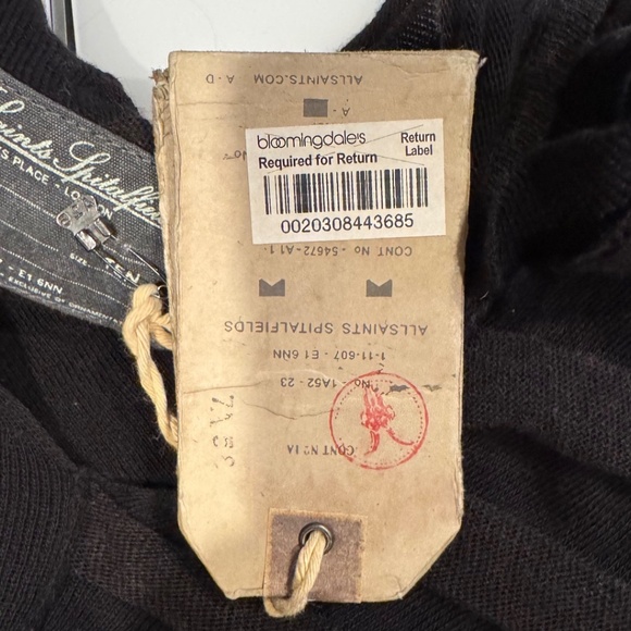 AllSaints Spitalfields Muses Dress WKF131 – Size 10 UK – Black Rust – NWT - Picture 10 of 10